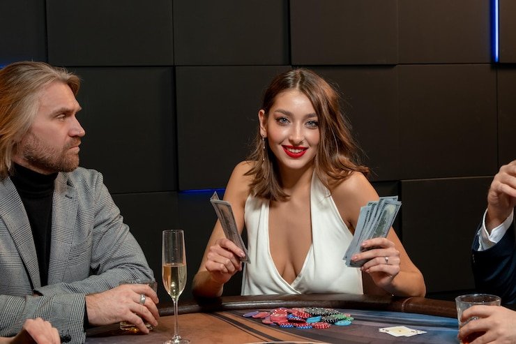 Tim hobicuan bekerja di studio produksi live dealer dengan multiple camera setup untuk kualitas HD